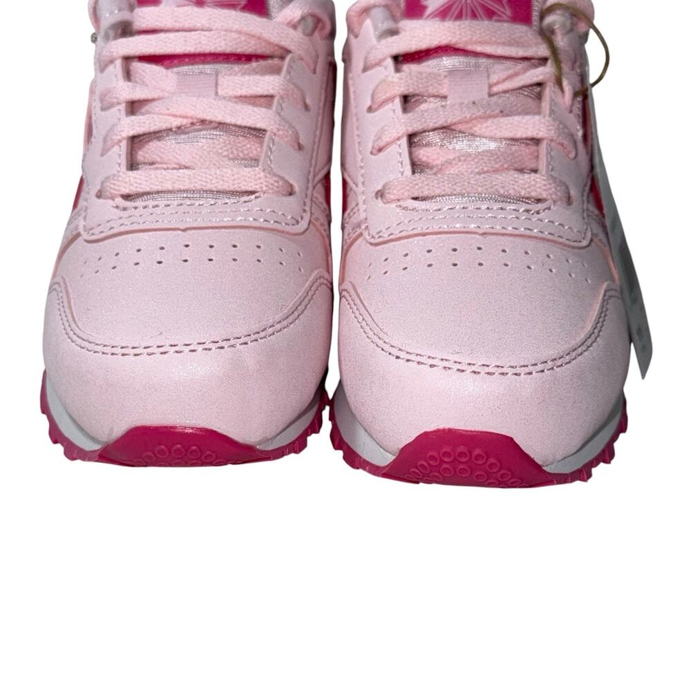 Reebok Running course Pink Girls Classics leather shoes SZ/11 - Picture 7 of 15